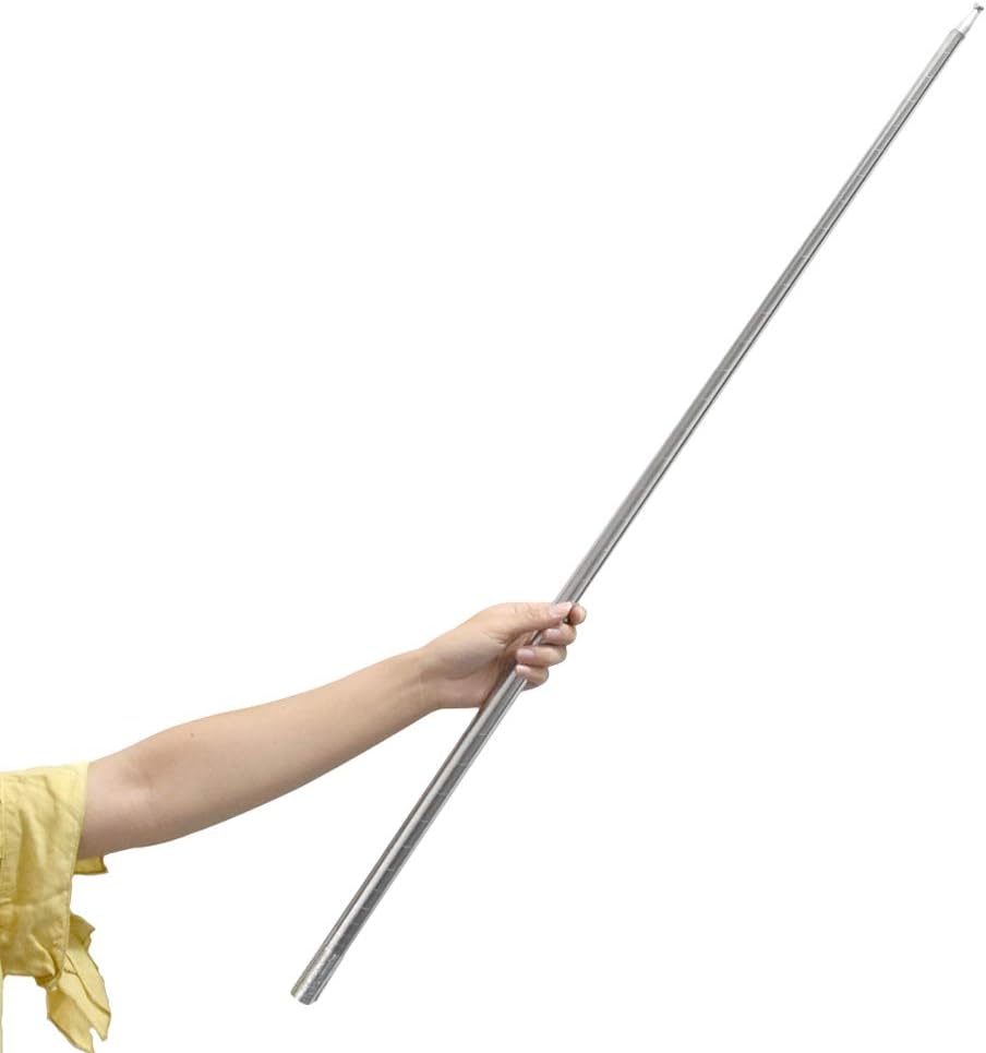 SUMAG 59"/150cm Metal Appearing Cane with Video Tutorial Link Magic Wands for Professional Magicians Stage Close-up Magic Trick Pocket Staff Magic Accessories Props