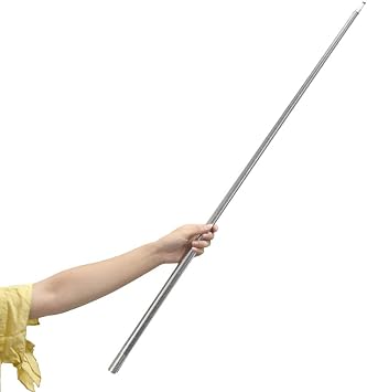 SUMAG 59"/150cm Metal Appearing Cane with Video Tutorial Link Magic Wands for Professional Magicians Stage Close-up Magic Trick Pocket Staff Magic Accessories Props
