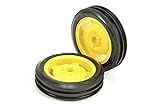 Inhalt: 2 Stück TAMIYA 309400231 - Buggy-Reifen/Felgen 5-Star 80/20(2), gelb