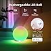 LOFTEK LED Ball Light, 3-inch Rechargeable Globe Lights, Color-Changing Ball Lamp with Remote, Waterproof Orb Light, Smart Sphere Night Light for Home Bedroom Pool Decor, Valentine's Gift, 2 Pack