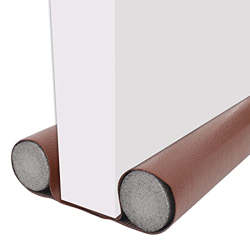 Zugluftstopper für Türen, 96cm Türdichtung Luftzugstopper mit Doppeldichtung, Türbodendichtung zum Heizkosten Sparen, Türluftstopper Windstopper für Türen Cover