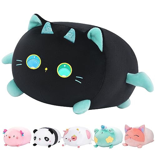 Peluche kawaii, oreiller câlin taquiner, peluches, loup-garou chat en