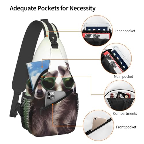 Bolso cruzado de pecho para hombre negro miniatura 4