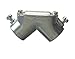 Halex 94405 Electrical Metallic Tubing (EMT) to Electrical Metallic Tubing (EMT) Pull Elbows with Neoprene Gasket Zinc (10 Piece), 1/2"