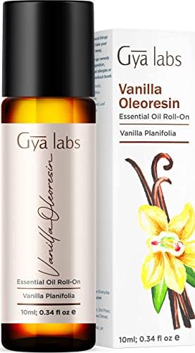 Gya Labs Frankincense & Myrrh Essential Oil Roll-On (10ml) - Deep, Earthy Scent