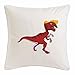 Reifen-Markt Funda de la Almohada 40x40cm Dinosaurio Travieso Desde la prehistoria Reptiles Depredadores HERBÍVOROS LAGARTOS Cuenca del Dinosaurio Vogel Cuenca Tyrannosaurus Rex