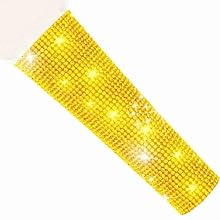 Bling gold crystal with inside soft liner cover, (microphone is NOT included) , 4.5 INCHES in length, perfect to protect and shine your mic handhelds Gold AAA grade, stage bling-mic swag, colored shining skin to stand out your performance Perfectly f...