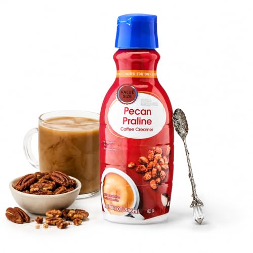 Pecan Praline Coffee Creamer 32 fl oz Bottle, Sweet and