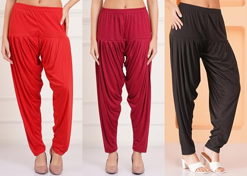 Image of Buy That Trendz Patiala Salwar for Women Relaxed Fit Viscose Patiyala Salwar Harem Bottom Pants