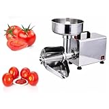 Máquina para hacer salsa de tomate de 450 W, colador de tomate eléctrico, prensa de alimentos de acero inoxidable, colador de alimentos y máquina para hacer salsa, molinillo de alimentos de grado come