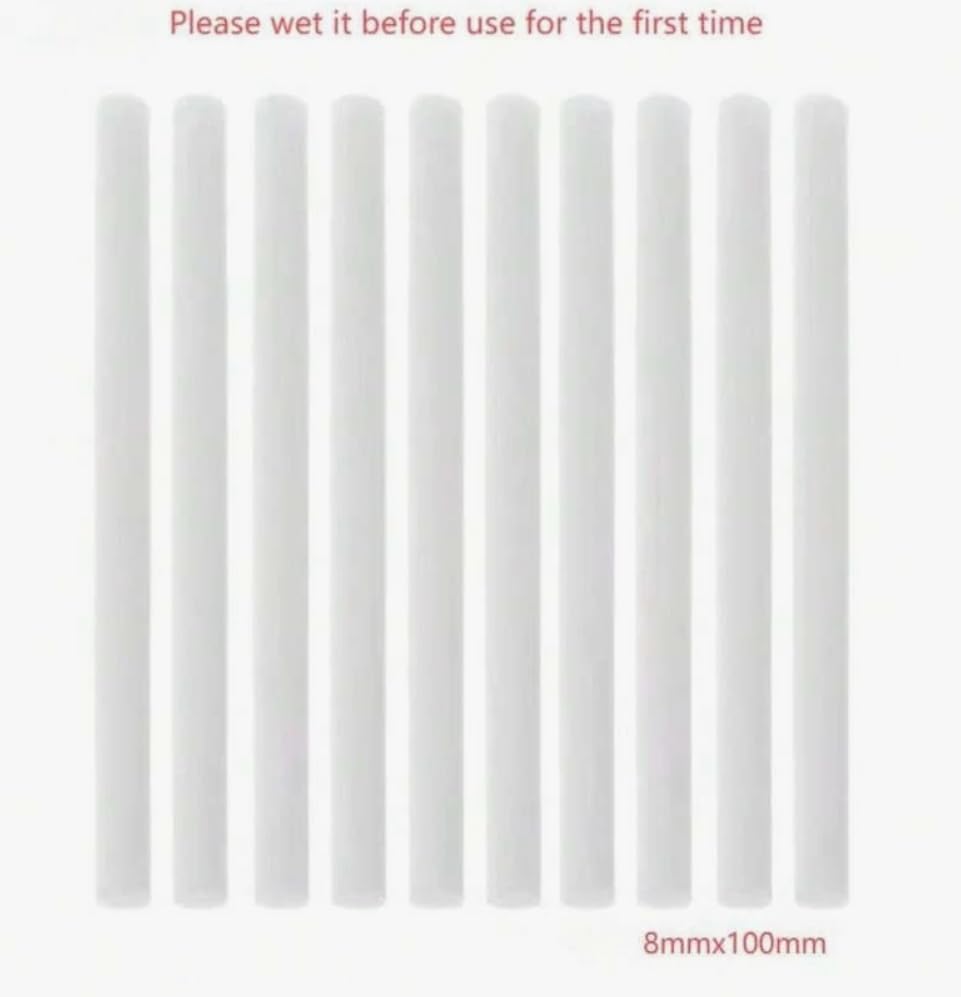Replacement Diffuser Sticks for Aroma Humidifier, 10 Pack, White
