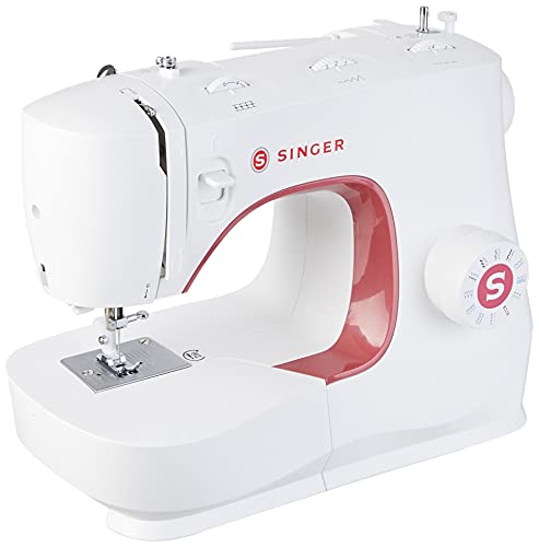 Image of SINGER 230282412 MX231 Sewing Machine, White | Includes Accessory Kit : General-Purpose Foot, Buttonhole Foot, Button Sewing Foot, Edge and Quilting Guide, Screwdriver