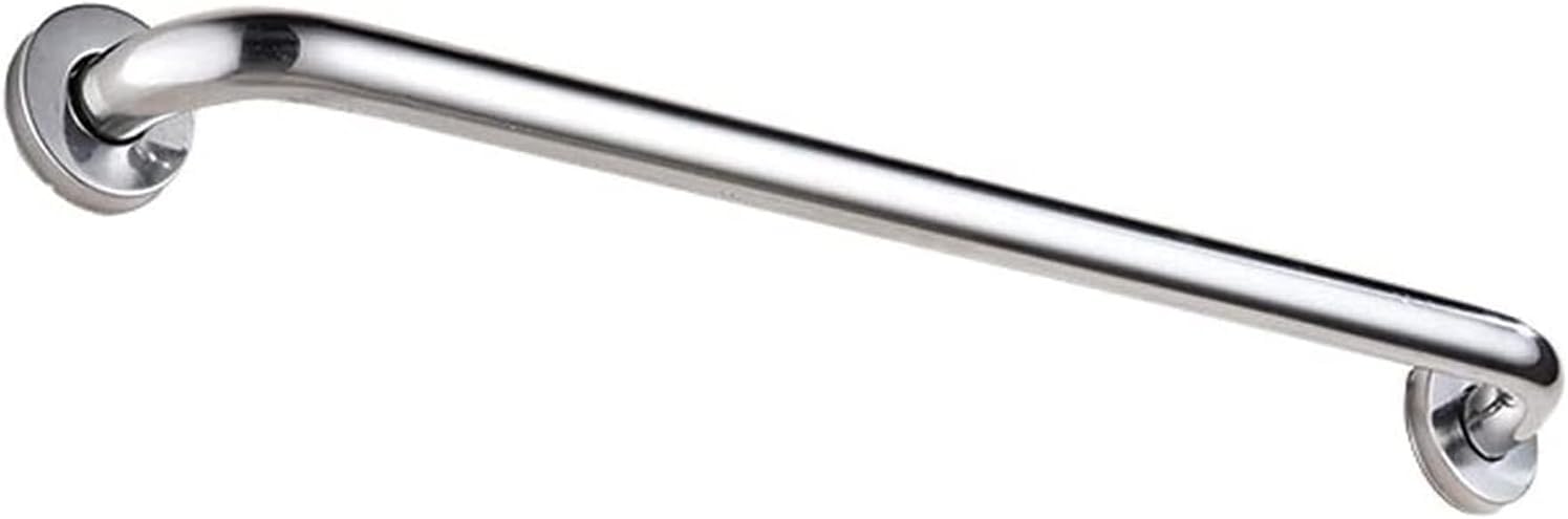 Barre d'appui de sécurité 80cm en acier inoxydable brossé 25mm pour salle de bain