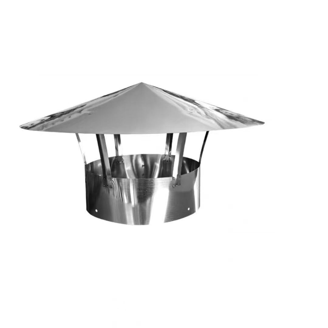 Chapeau de cheminée inversé inox extracteur fumée 280 mm