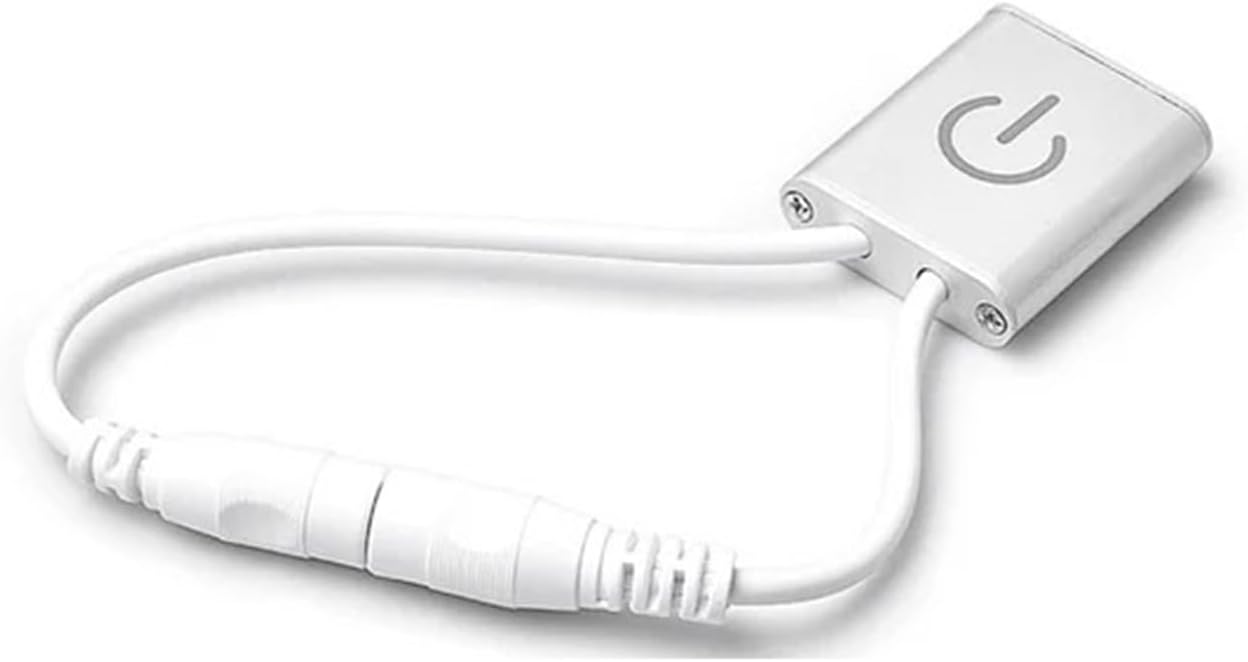 LED dimmer Switch Full Body Metal Sensor Touch Brightness Adjustment on/Off Controller Suitable for DC12-24V Monochrome Light Strip(Dimmer+Connector,Without Memory)