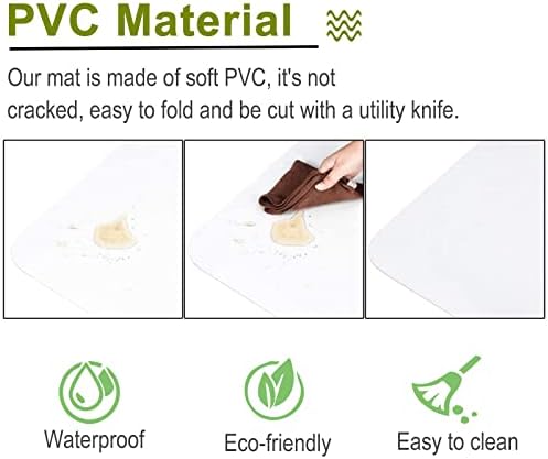 Floor Protector PVC Transparent Desk Chair Mat for Carpeted Floor, PVC Rugs Cover Corridor Doormat Protector, Waterproof & Non Slip(39\ 