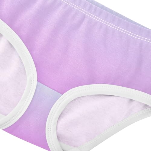 Joisal Elegant Blue Lavender Magenta Gradient Panties for Girl Girls Underwear Toddlers Cotton Print Kids Briefs Undies 2t4