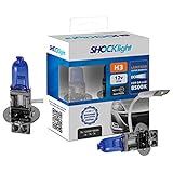 Par de Lâmpadas Halógena Super Brancas 8500K H3 12V 55W Automotiva Shocklight SL-120003SBBA