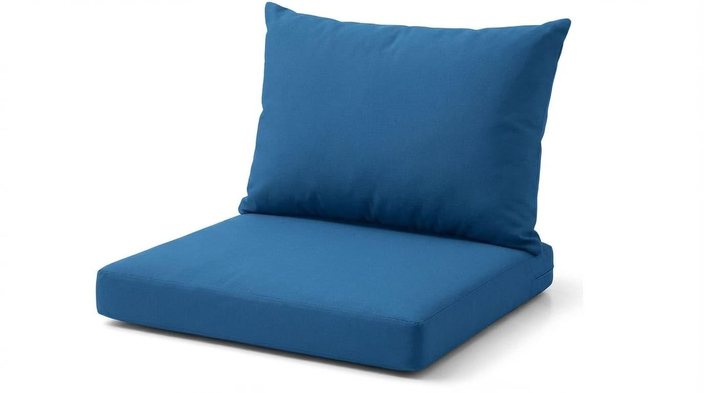 DREAMLAYER Rattan Garden Furniture Cushion Set – Outdoor Replacement Cushions for Patio Sofa & Conservatory – Water Resistant Covers (Royal Blue, Seat Only) — image 1