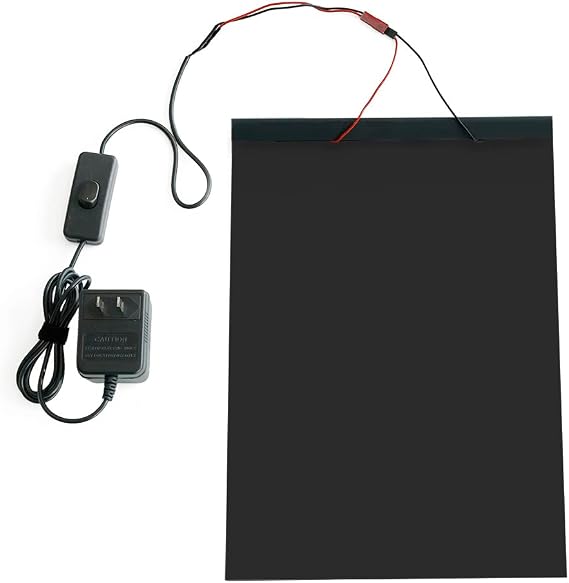 Smart PDLC Switchable Film - Adhesive Glass Film for Meeting Room, Office, Home - A4 Size (Black)
