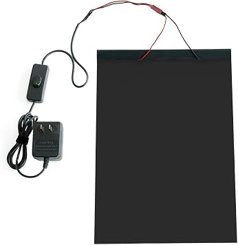 Smart PDLC Switchable Film - Adhesive Glass Film for Meeting Room, Office, Home - A4 Size Black