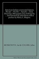 American Indian ceremonial dances. Navajo -- Pueblo -- Apache -- Zuni. Drawings, lithographs and etchings by. . . Introduction by John Sloan with a preface by Harry L. Shapiro. B009AFA4S4 Book Cover