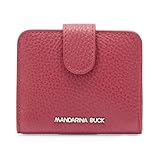 Mandarina Duck Mellow Leather Wallet, Accesorio de Viaje-Billetera Mujeres, Grape, Talla única