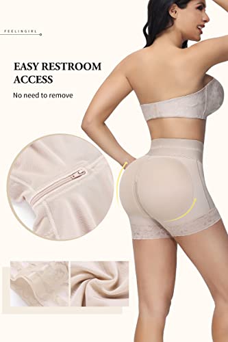 Shapshe Fajas Colombianas Para Adelgazar La Barriga Para Mujer Plus Size Tummy Control Shapewear Shorts High Waisted Underwear Booty Lifter Panty Cincher Compression Under Shorts For Dresses Beige 3Xl #TOP4