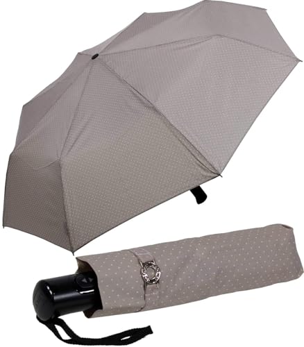 Doppler Taschenschirm Magic Carbonsteel stabil sturmfest Auf-Zu Automatik Chic - grau