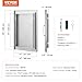 VEVOR Outdoor BBQ Kitchen Door - 14W x 20H Inch Stainless Steel Flush Mount Vertical Wall Door with Handle for Island, Grilling Station