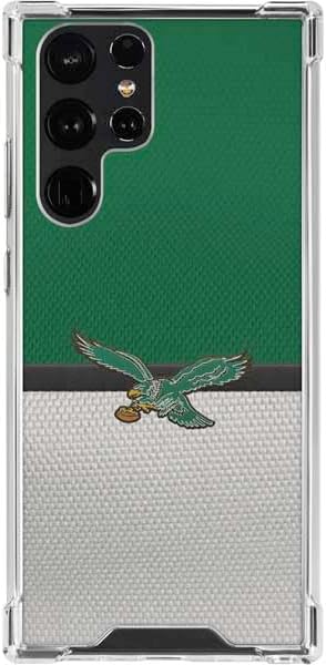 Skinit Clear Phone Case Compatible with Galaxy S23 Ultra - Officially Licensed NFL Philadelphia Eagles Design