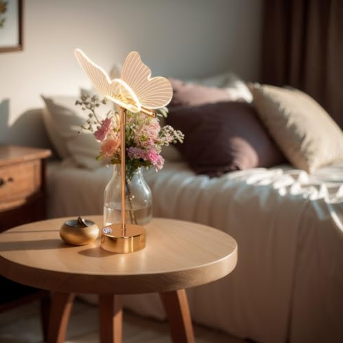 Brovokin HDD001 Led Butterfly Table Lamps,Cute Beside Lamps Nightstand Lamp,Cordless Table Lamp thumb #4