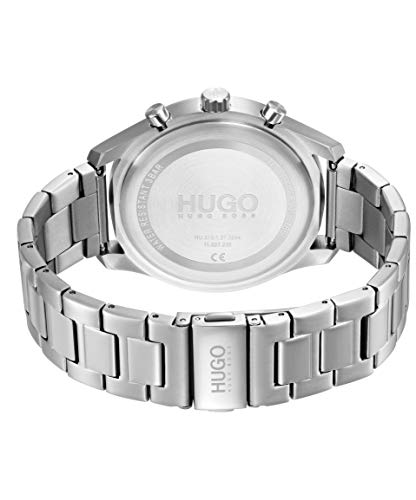 Hugo #Chase Men's Multifunction Stainless Steel And Link Bracelet Casual Watch, Color: Silver (Model: 1530163) #TOP2