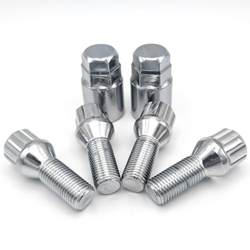 TRACER Felgenschloss Radschlösser Set Diebstahlsicherung M14x1,5 28mm Kegelbund Chrom mit 2 Schlüsseln