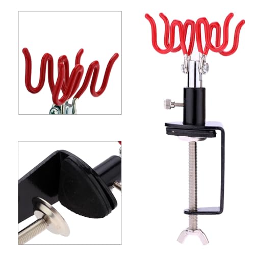 Suporte universal para aerógrafo com suporte para aerógrafo comporta até 2 pistolas de pulverização