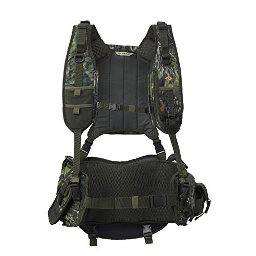 Nomad Mens Pursuit Convertible Turkey Vest | Camo Turkey Hunting Vest, Mossy Oak Shadowleaf, One Size