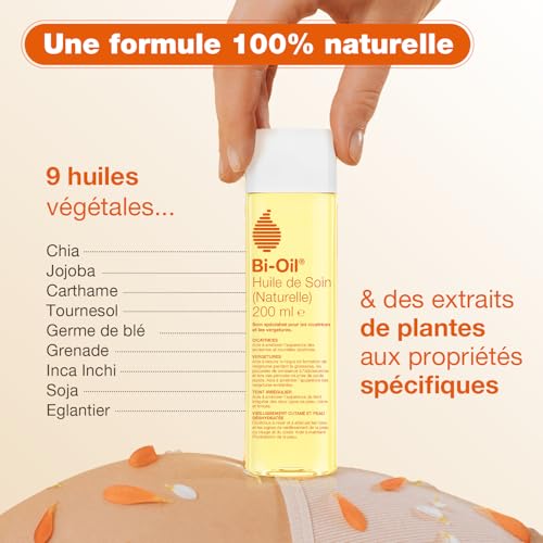 Bi-Oil Natural Care Oil - Specialized Care for Stretch Marks, Scars, Dry Skin and Uneven Complexion - 100% Natural Formula - Ideal During Pregnancy - 1 x 60ml - Image 2