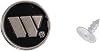 Welch Mens Metal Bachelor Buttons for Suspenders 4 Packs