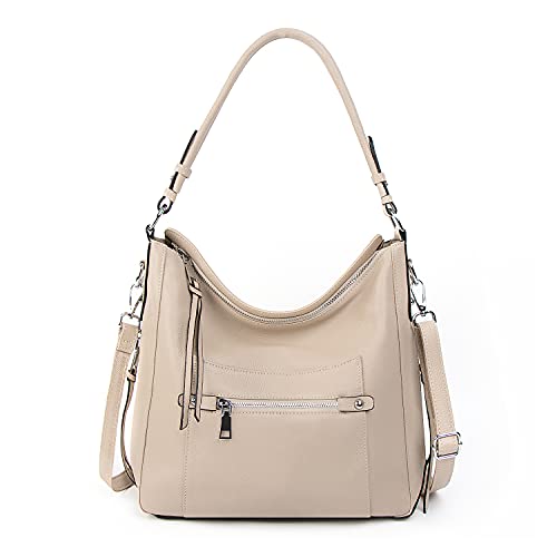 Jugsar Damen Handtasche Aus Gewebtem PU-Leder - Große Umhängetasche Mit Praktischer Geldbörse