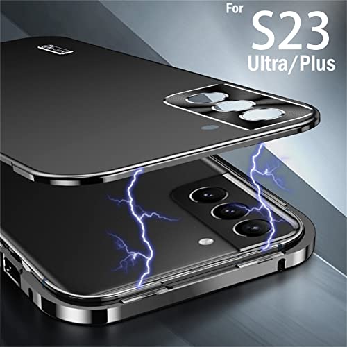 Qywui Capa para Samsung Galaxy S23 Ultra/S23 Plus/S23, [queda de grau militar] [Proteção da lente da