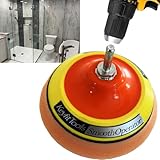 Keyfit Tools SmoothOperator PROFESSIONAL Drill Powered Glass Shower Tub Porcelain Ceramic Tile Bathroom Cleaner Polisher ~Proprietary Non Abrasive Cleaning/Polishing Material For Lime Hardwater Rust
