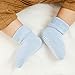 Baby Socks,Mossio 6 Pack Newborn Socks Non Skid Crew Organic Socks Rubber Bottom (6 Color,1-3 Years)