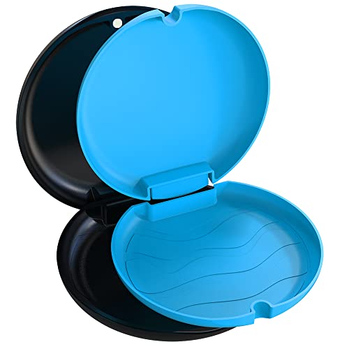 Argomax - Upgrated Retainer Mouth Guards Travel Case Silicone Protection Inside #TOP2