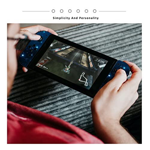 Roipin Black Skin Compatible With Nintendo Switch, Protective Film Sticker For Nintendo For Switch Console & Joy-Con Controller & Dock Protection Kit(Starry Sky) #TOP3