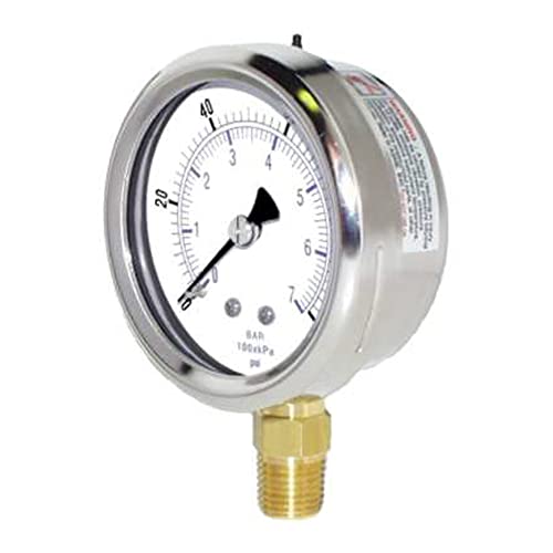 Jauges PIC 201D-404CC manomètre inox sec résistant pour éliminer les erreurs de pression