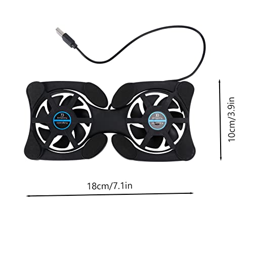 Cooler plegable portátil para laptop con doble ventilador USB miniatura 2