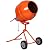 5 Cu.Ft. Electric Cement Mixer with 3/4HP Motor, 115V Portable Concrete Mixer with Steel Drum and Pneumatic Wheels, Heavy Duty Cement Mixing Machine for Mortar, Stucco, and Concrete – Orange