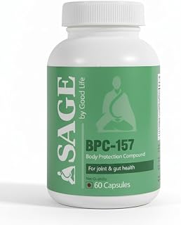 Sage B-PC 157 Extra-Strength Tissue and Muscle Support Supplement, 500 mcg, Non-GMO, Gluten-Free, 60 Capsules