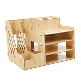 ARTIBETTER Office File Storage Rack Multi-Compartment Shelf Desk Organizer Document Holder Home Office