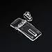 DEEKOUDT 10Pcs Crystal Clear Acrylic Hinged Latch, Snap Door/Box Hinge Kit for Cabinet Drawer Accessories